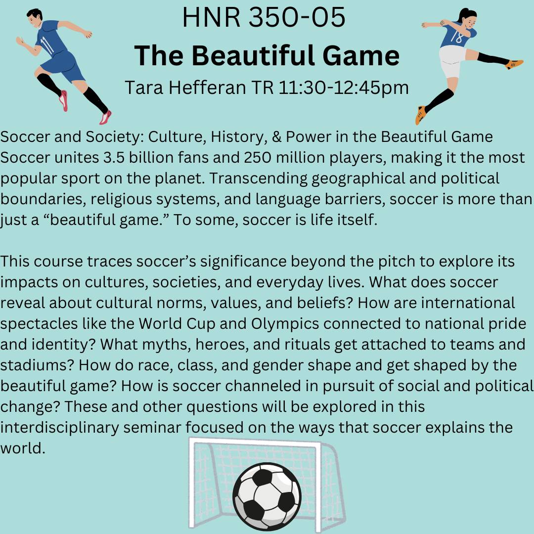 HNR 350-05 Fall course description